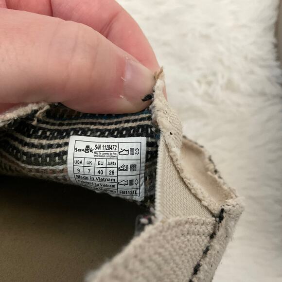 Sanuk Women’s Donna Hemp Slip on Soft Top Foam Shoes - Size 9 - NEW - Picture 8 of 8